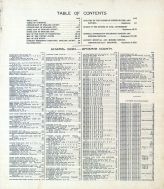 Table of Contents, Index 1, Spokane County 1912